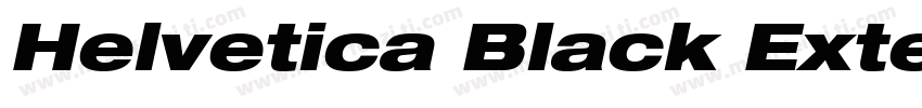 Helvetica Black Extended字体转换